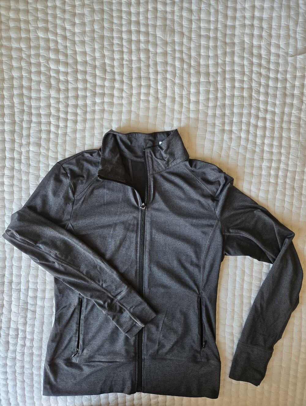 Lole Women's Charcoal Gray Full-Zip Workoit Jacket Size Medium